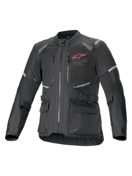 Alpinestars Andes Drystar Air Motorjas Zwart, vooraanzicht