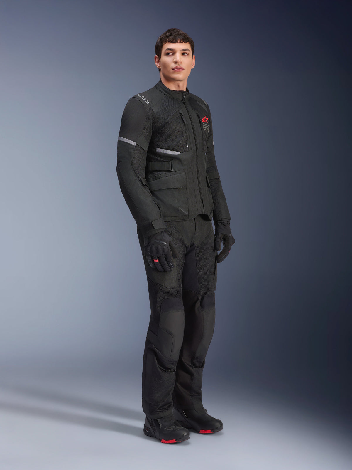 Alpinestars Andes Drystar Air Motorjas Zwart, productfoto 2