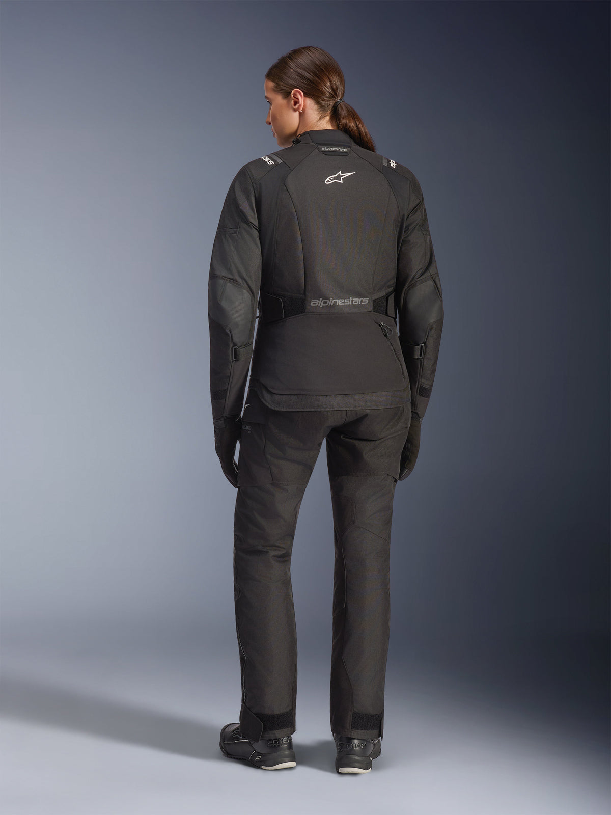 Alpinestars Andes v4 Drystar Motorjas Dames Zwart, achteraanzicht 2