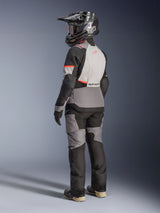 Alpinestars Andes v4 Drystar Motorjas Dames Grijs en rood, schuin achteraanzicht 2