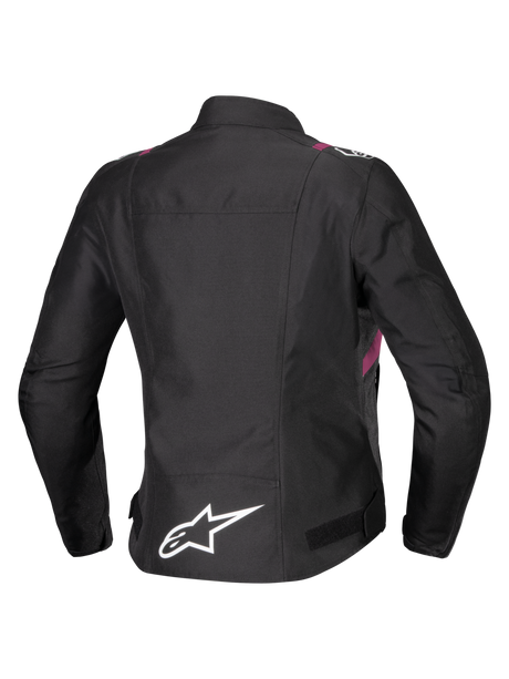 Alpinestars T-SPS v2 Waterproof Motorjas Dames Zwart, wit en roze, achteraanzicht
