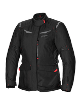 Alpinestars ST-1 Waterproof Motorjas Dames Zwart, vooraanzicht