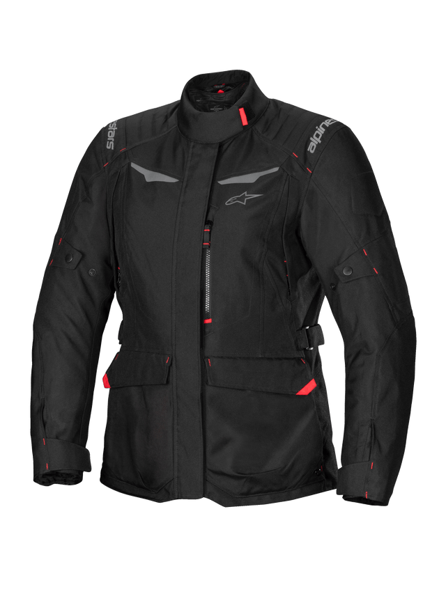 Alpinestars ST-1 Waterproof Motorjas Dames Zwart, vooraanzicht