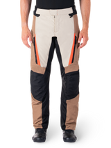 Alpinestars ST-1 Waterproof Motorbroek Beige en rood, productfoto 1