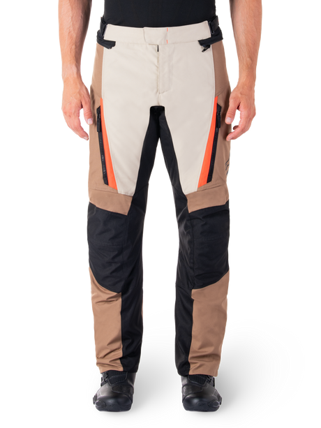 Alpinestars ST-1 Waterproof Motorbroek Beige en rood, productfoto 1
