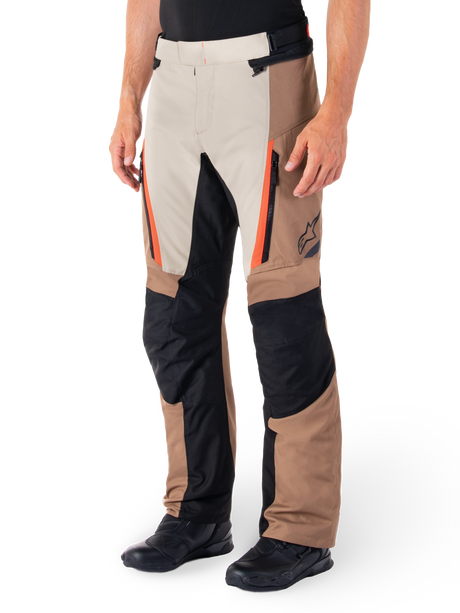 Alpinestars ST-1 Waterproof Motorbroek Beige en rood, productfoto 3