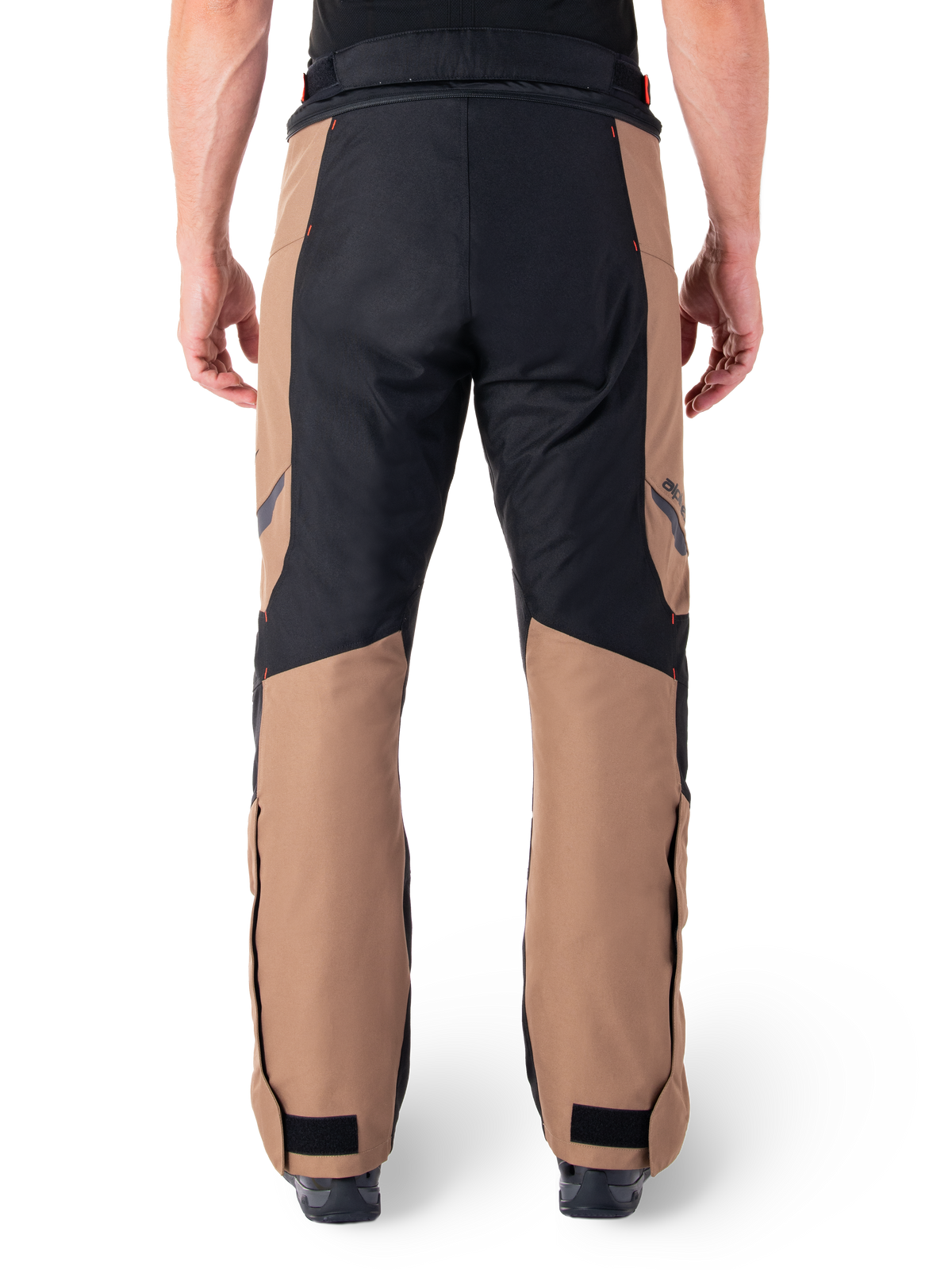Alpinestars ST-1 Waterproof Motorbroek Beige en rood, productfoto 4