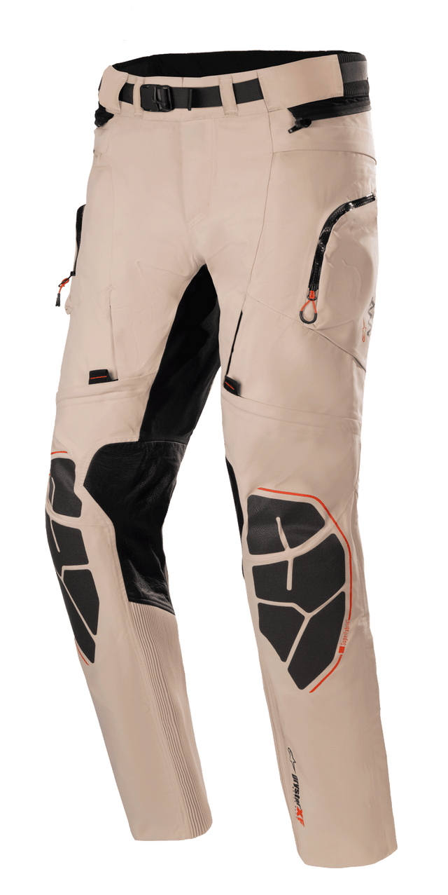 Alpinestars AMT-10R Drystar XF Motorbroek Bruin en grijs, vooraanzicht