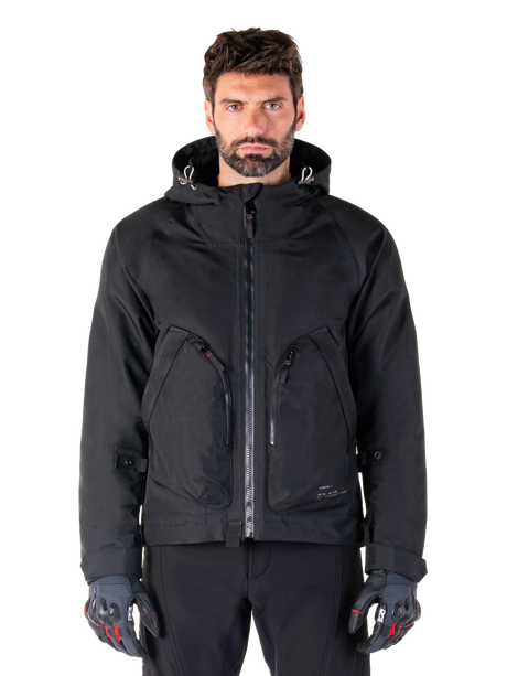 Alpinestars Morush Waterproof Motorjas Zwart, productfoto 1