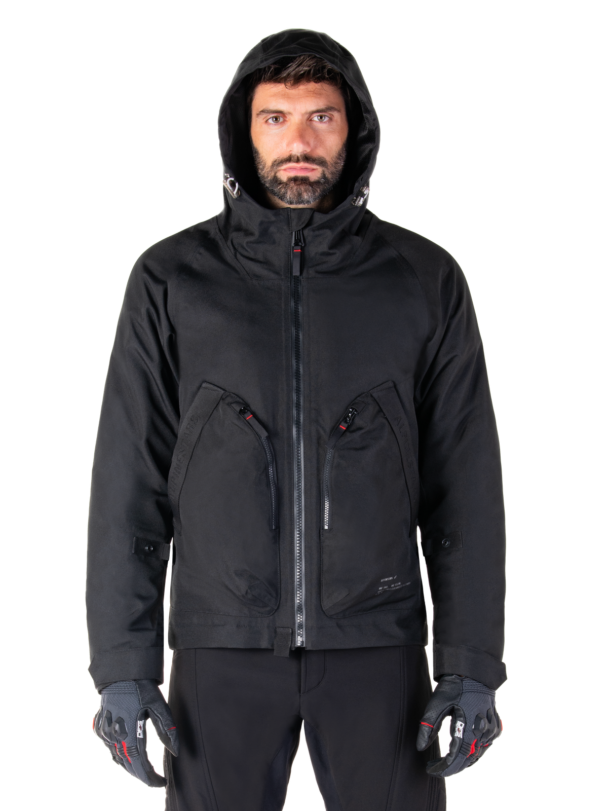 Alpinestars Morush Waterproof Motorjas Zwart, productfoto 6