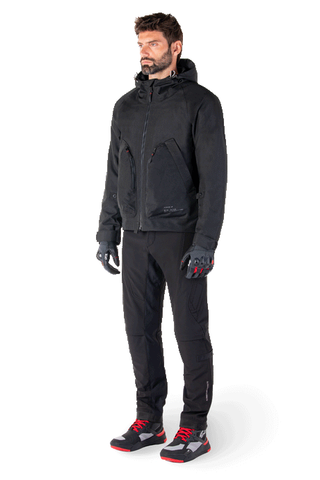 Alpinestars Morush Waterproof Motorjas Zwart, productfoto 7
