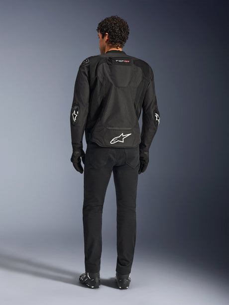 Alpinestars T-GP Air Motorjas Zwart, schuin achteraanzicht