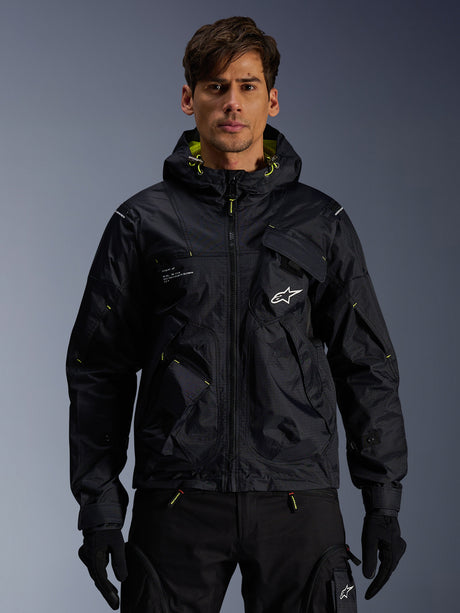 Alpinestars Mogress Air Motorjas Zwart en geel, productfoto 1