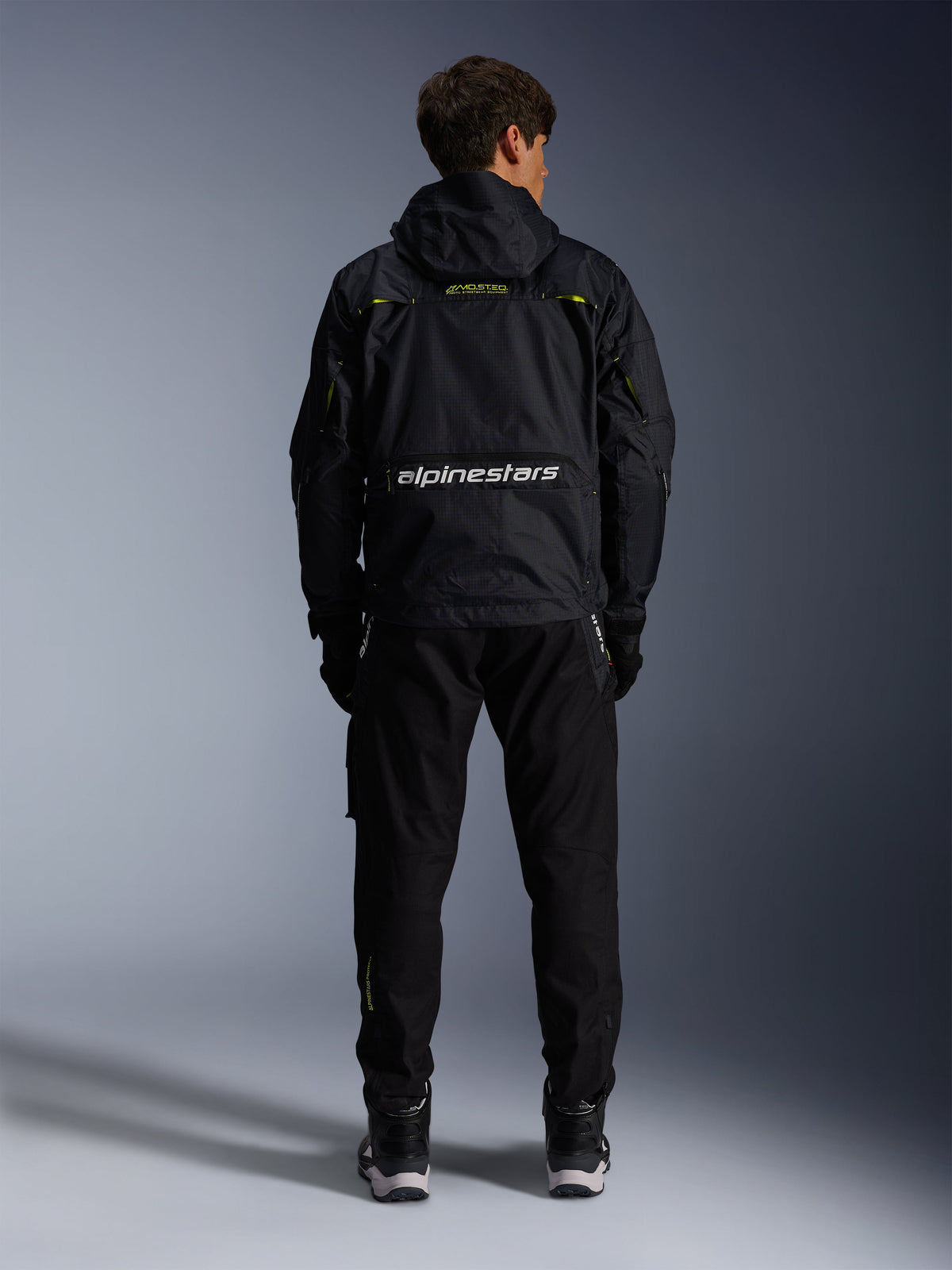 Alpinestars Mogress Air Motorjas Zwart en geel, productfoto 2