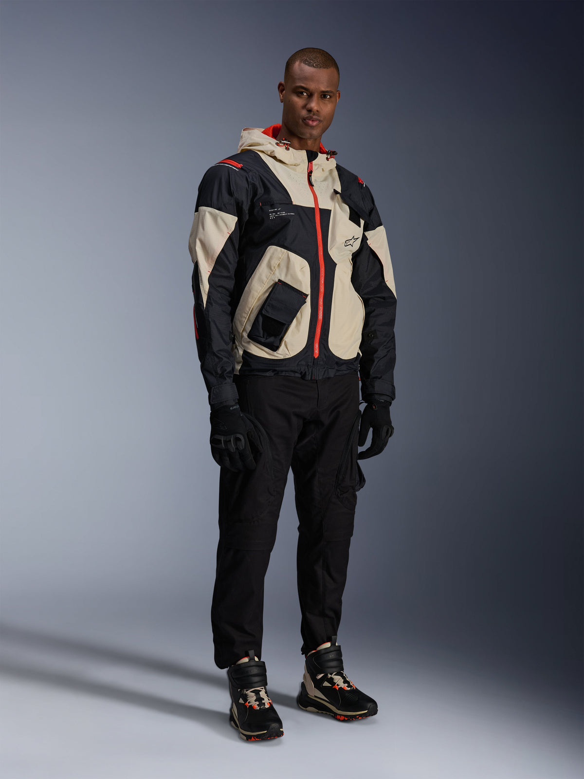 Alpinestars Mogress Air Motorjas Zwart en beige, productfoto 2