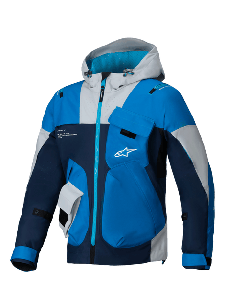 Alpinestars Mogress Air Motorjas Blauw en beige, vooraanzicht