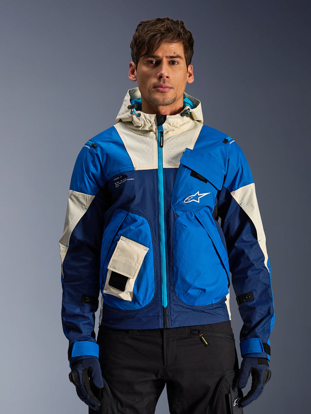 Alpinestars Mogress Air Motorjas Blauw en beige, productfoto 1