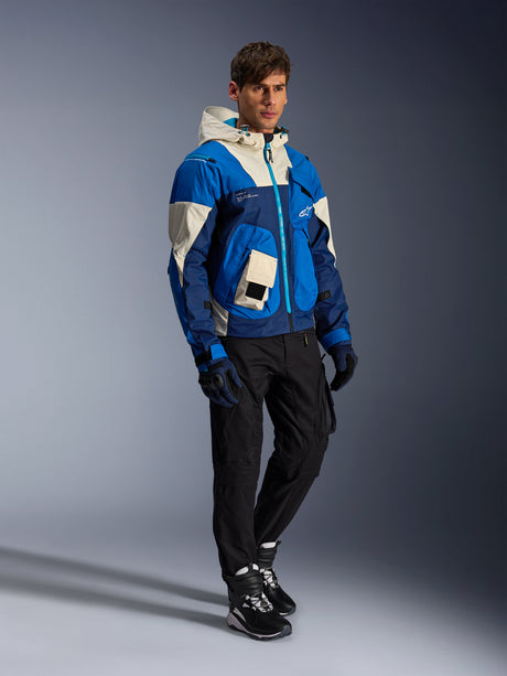 Alpinestars Mogress Air Motorjas Blauw en beige, productfoto 2