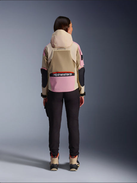 Alpinestars Molly Air Motorjas Dames Roze en beige, productfoto 2