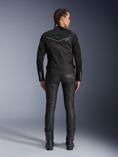 Alpinestars T-Dyno Air Motorjas Dames Zwart en rood, productfoto 4