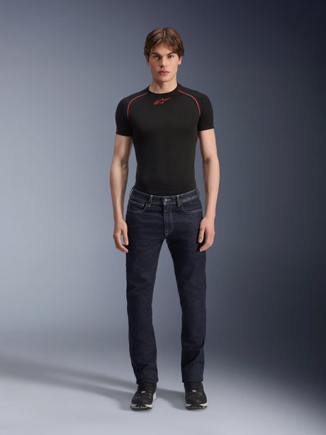 Alpinestars Copper v3 Motorbroek Blauw, productfoto 3