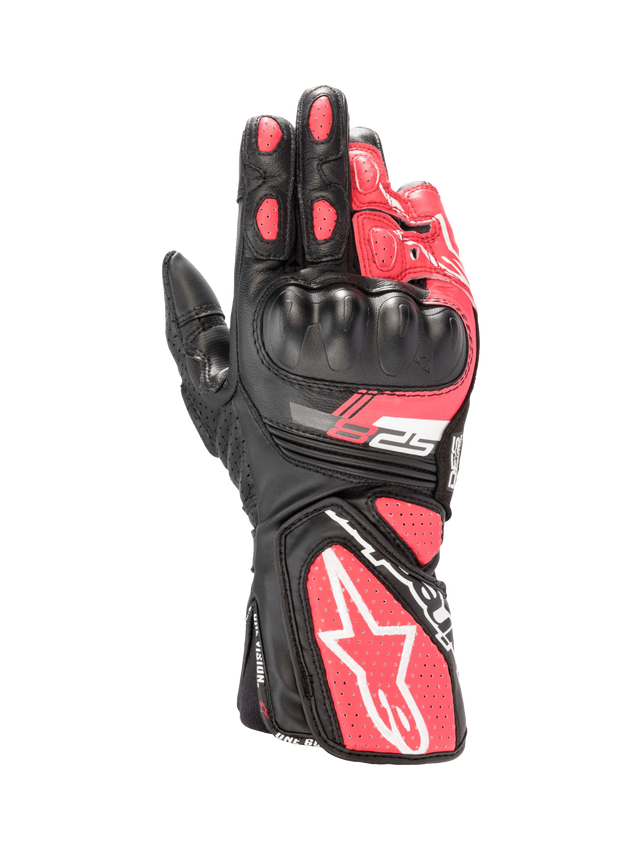 Alpinestars SP-8 v3 Motorhandschoenen Dames Zwart en roze, vooraanzicht