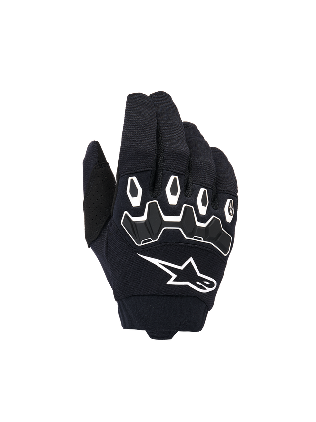 Alpinestars Full Bore v2 Motorhandschoenen Junior Zwart en wit, vooraanzicht