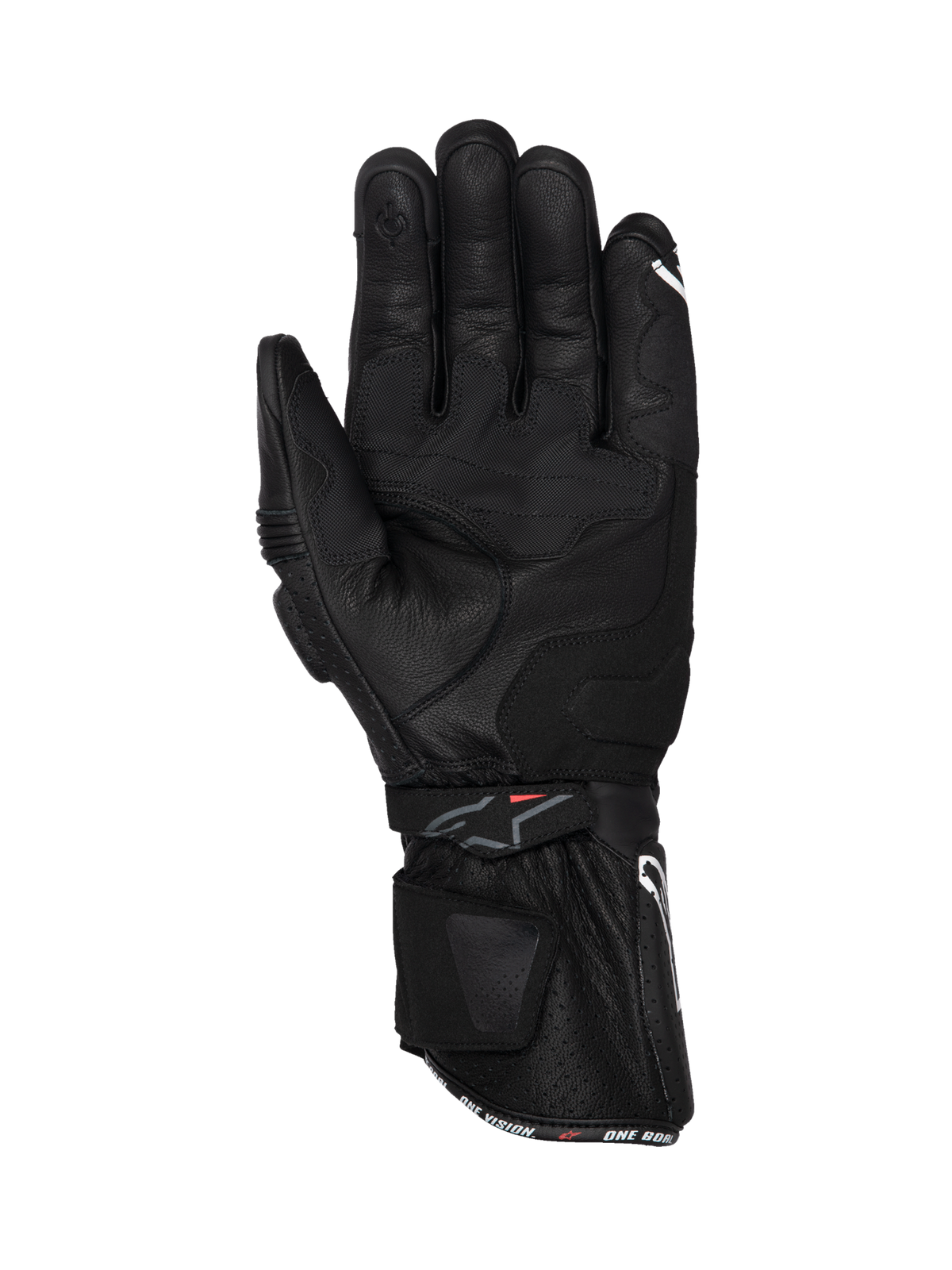 Alpinestars SP-3 Motorhandschoenen Zwart, achteraanzicht