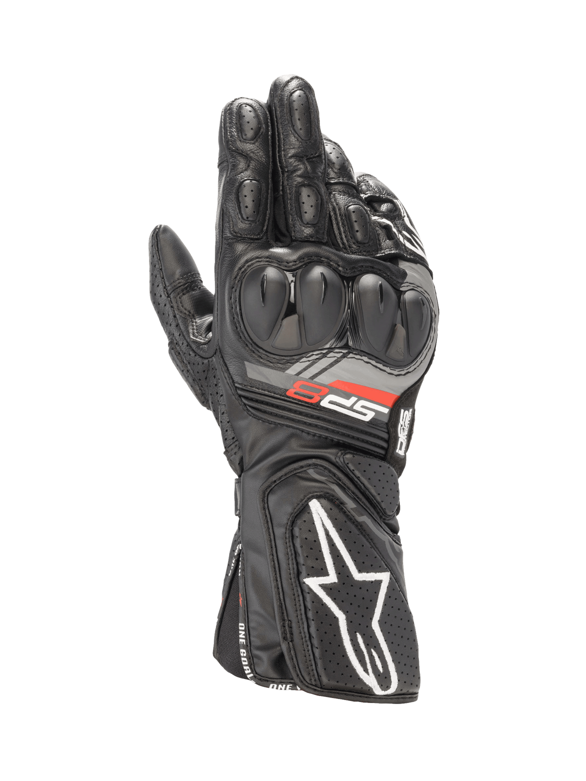 Alpinestars SP-8 v3 Motorhandschoenen Zwart, vooraanzicht