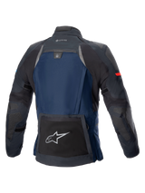 Alpinestars Boulder Gore-Tex Motorjas Blauw en zwart, achteraanzicht