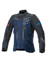 Alpinestars Boulder Gore-Tex Motorjas Blauw en zwart, vooraanzicht