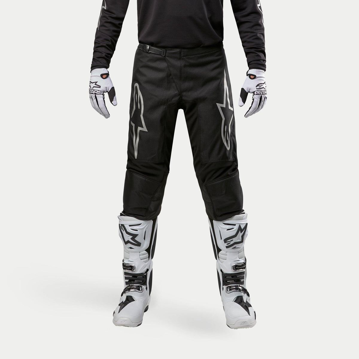 Alpinestars Fluid Graphite Crossbroek Zwart en zilver, productfoto 3