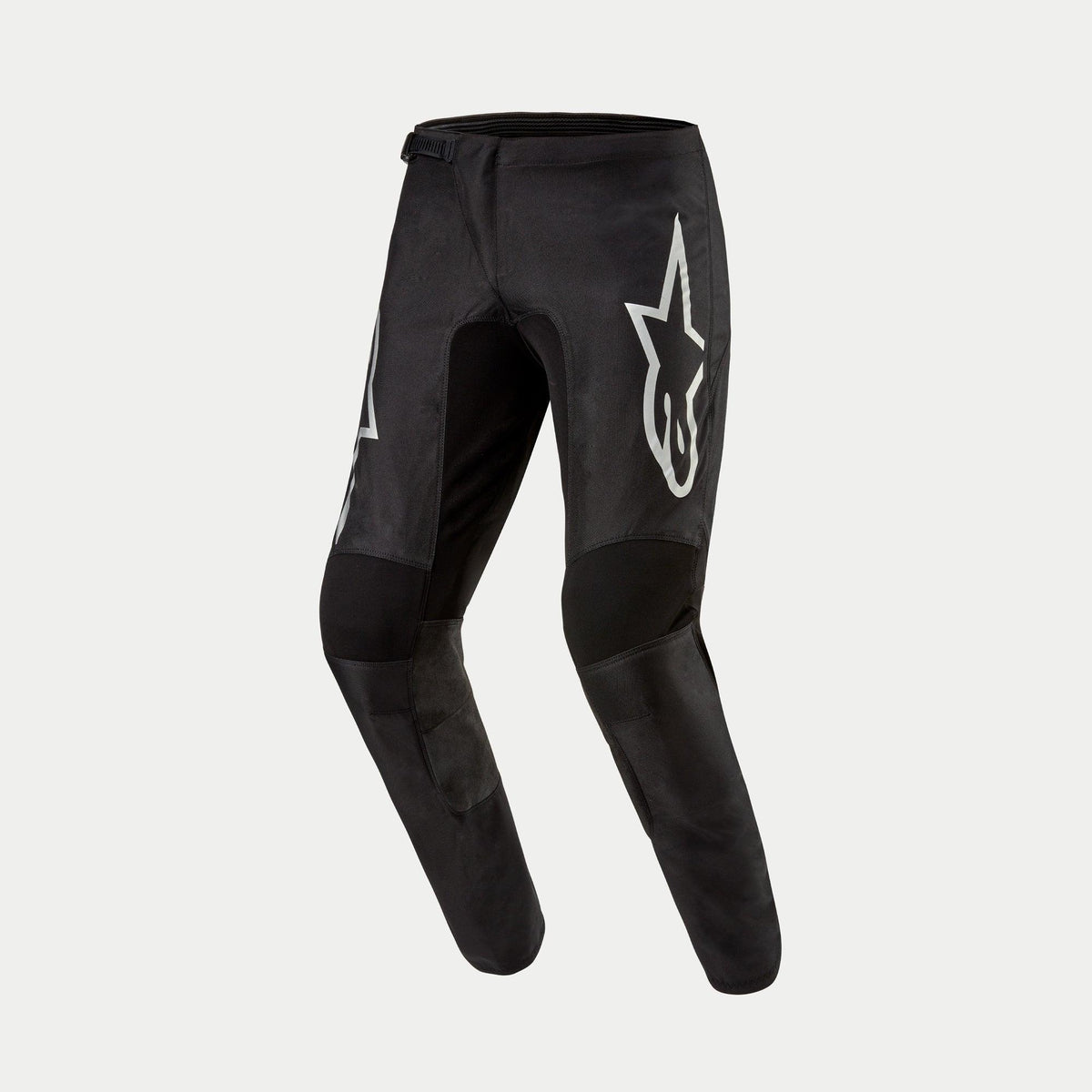 Alpinestars Fluid Graphite Crossbroek Zwart en zilver, vooraanzicht 2