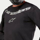 Alpinestars Fluid Graphite Crossshirt Zwart en zilver, productfoto 6