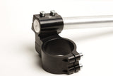Clip-Ons Handlebars 43mm Type Verhoogd 28mm Verstelbaar Zwart Geanodiseerd