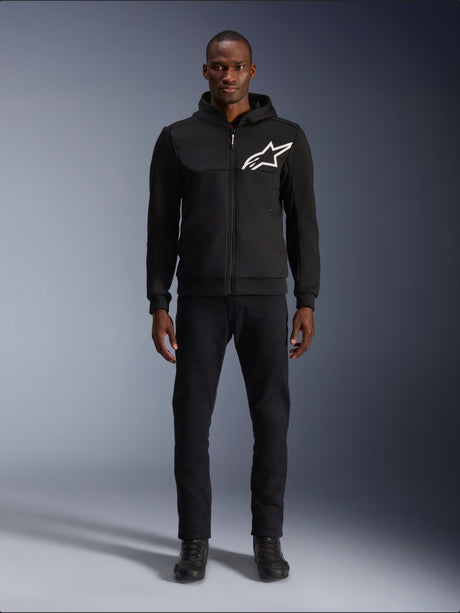 Alpinestars Chrome v2 Motorjas Zwart en wit, productfoto 2