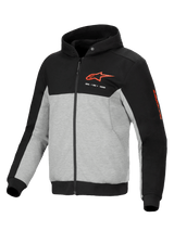 Alpinestars Chrome v2 Motorjas Grijs, zwart en rood, vooraanzicht