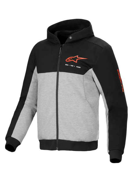 Alpinestars Chrome v2 Motorjas Grijs, zwart en rood, vooraanzicht