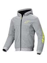 Alpinestars Chrome v2 Motorjas Grijs en fluogeel, vooraanzicht