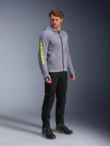 Alpinestars Chrome v2 Motorjas Grijs en fluogeel, productfoto 2