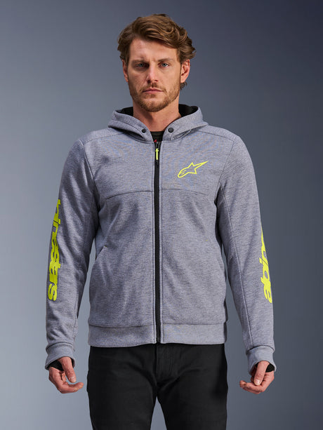 Alpinestars Chrome v2 Motorjas Grijs en fluogeel, productfoto 1