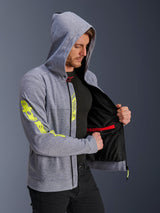 Alpinestars Chrome v2 Motorjas Grijs en fluogeel, productfoto 4