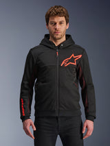 Alpinestars Chrome Air Motorjas Zwart en fluorood, productfoto 1