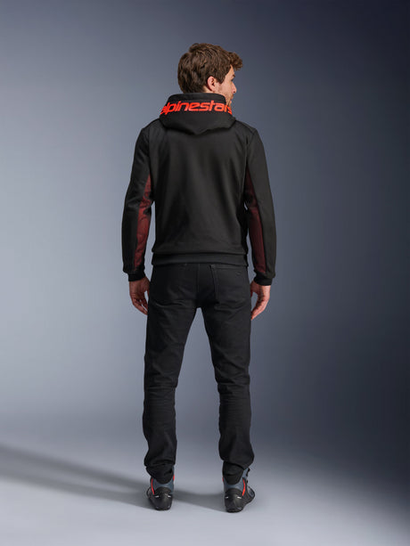 Alpinestars Chrome Air Motorjas Zwart en fluorood, productfoto 3