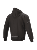 Alpinestars Sektor v2 Tech Hoodie Motorjas Zwart, achteraanzicht