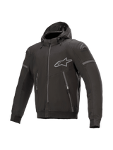 Alpinestars Sektor v2 Tech Hoodie Motorjas Zwart, vooraanzicht