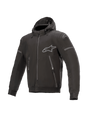 Alpinestars Sektor v2 Tech Hoodie Motorjas Zwart, vooraanzicht