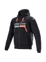 Alpinestars Chrome Ignition Motorjas Zwart en rood, vooraanzicht