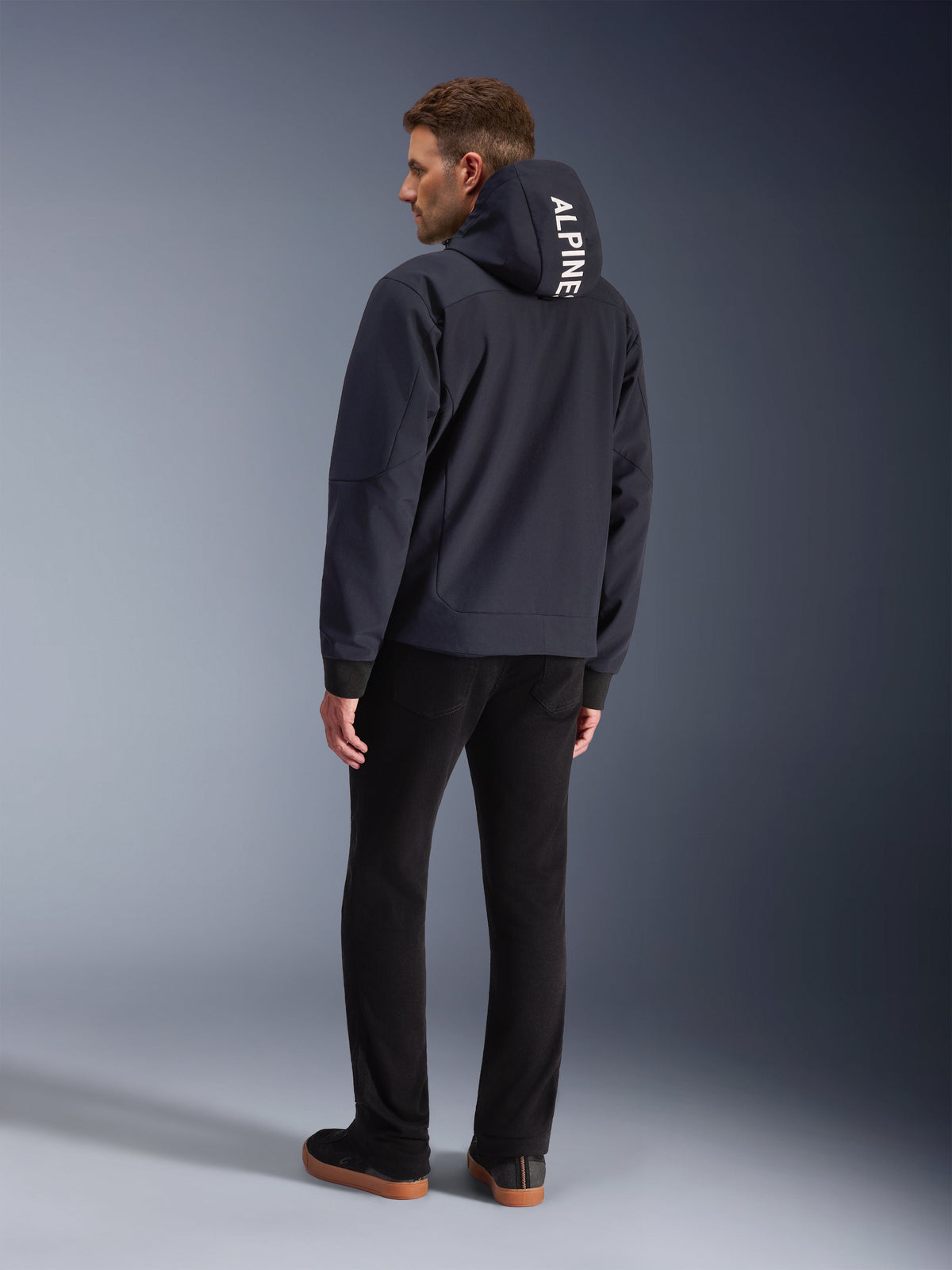 Alpinestars Radium Tech Hoodie Grijs, schuin achteraanzicht