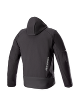 Alpinestars Neo Waterproof Hoodie Zwart, achteraanzicht